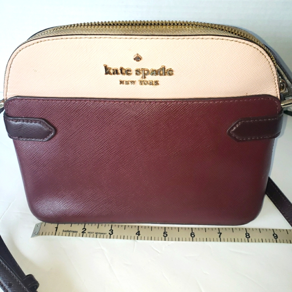 Kate Spade Staci Colorblock Dome Crossbody Plum/Mauve